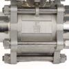 QSM Tru-Flow 3" CF8M SS 1000 WOG Actuated Ball Valve Tri Clamp - Image 3