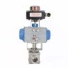 1.5" CF8M SS 1000 WOG Actuated Ball Valve Tri Clamp